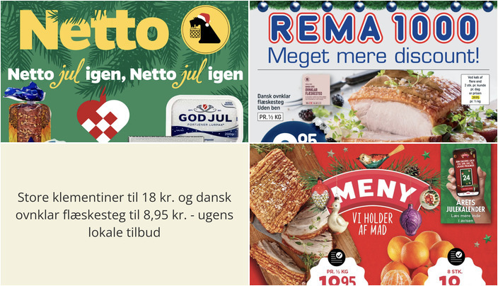 Store klementiner til 18 kr. og dansk ovnklar flæskesteg til 8,95 kr. - ugens lokale tilbud