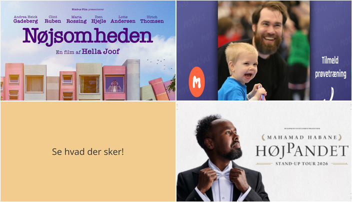 Udforsk Taastrup denne weekend: Film, leg og stand-up