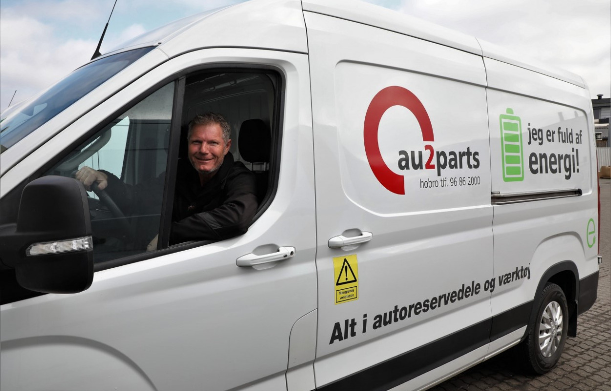 Nye tider for au2parts chauffør med Maxus E-Deliver 9 kassebil