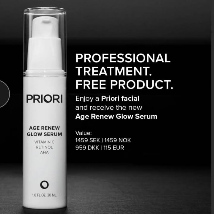 Top Clinic tilbyder gratis Age Renew Glow Serum til de første 10 kunder