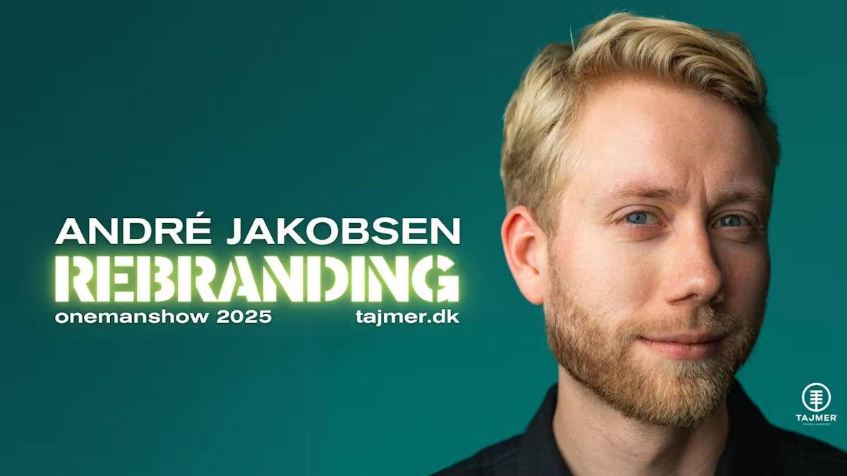 André Jakobsen lancerer sit første onemanshow 'Rebranding' i Odense