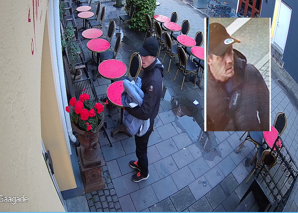 Person efterlyses for indbrud og butikstyveri i Silkeborg