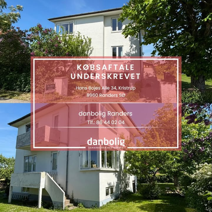 Danbolig Randers har solgt bolig på Hans Bojes Alle 34 i Kristrup