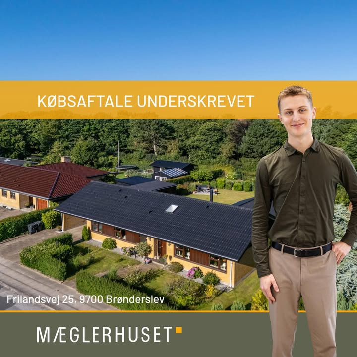 Mæglerhuset Brønderslev sikrer salg på Frilandsvej 25 i Brønderslev