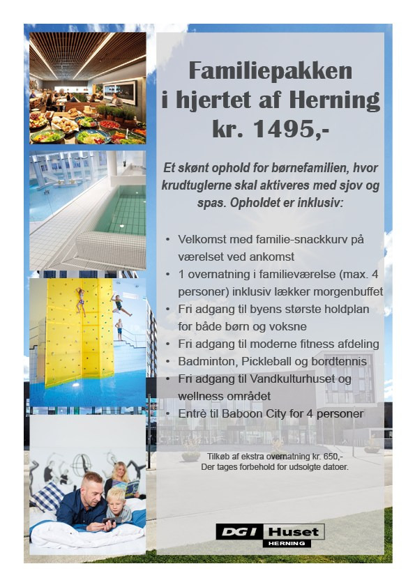 DGI Huset Herning tilbyder super familievenligt efterårsferieophold med billetter til Baboon City