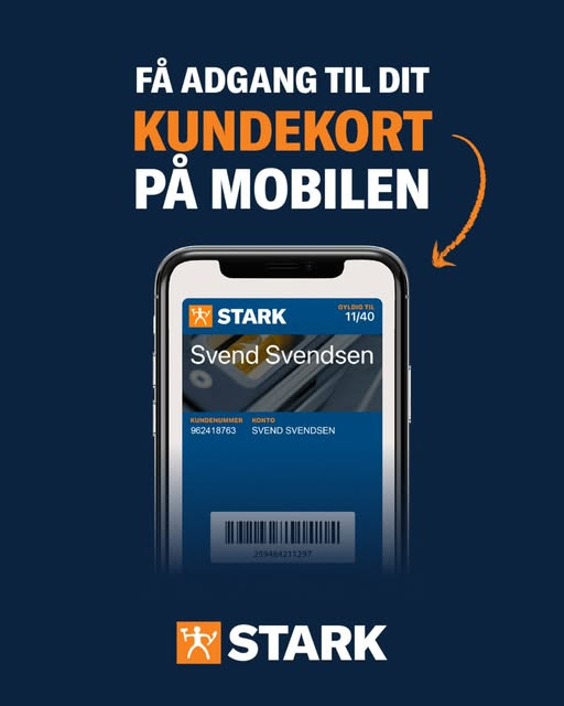 STARK Hobro tilbyder digitalt kundekort direkte på mobilen