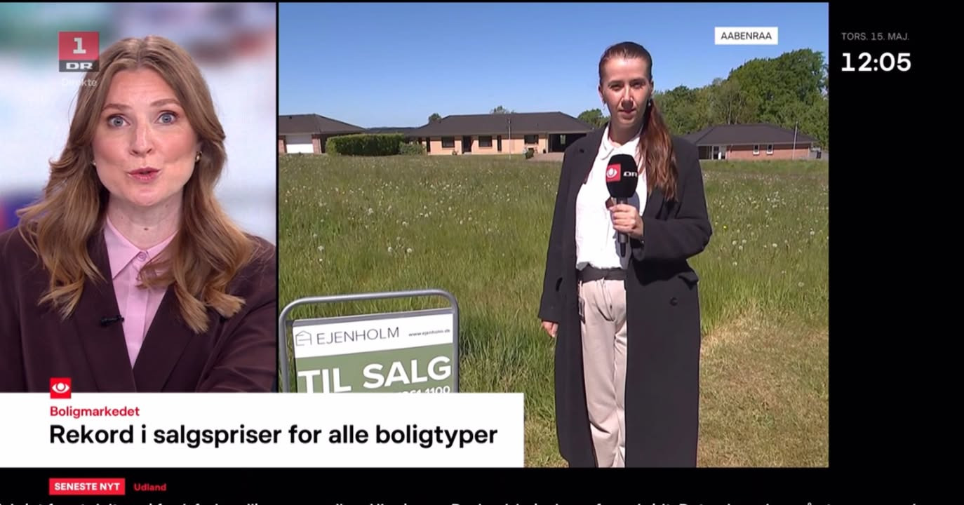 EJENHOLM BOLIG & ERHVERV kommenterer stigende huspriser på DR1