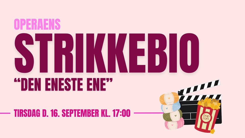 Strikkebiograf hos Operaen Randers inviterer til filmaften