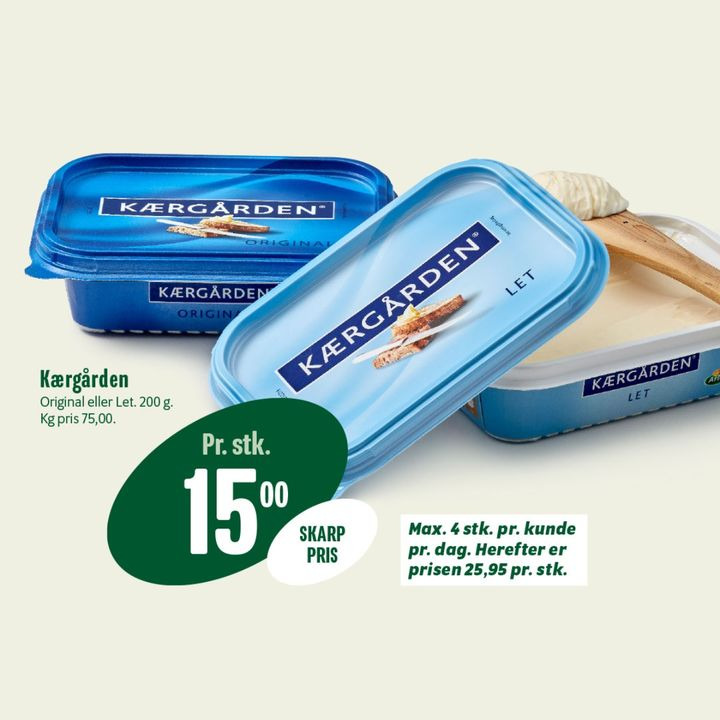 Min Købmand, Nim tilbyder Kærgården til skarp pris i denne uge