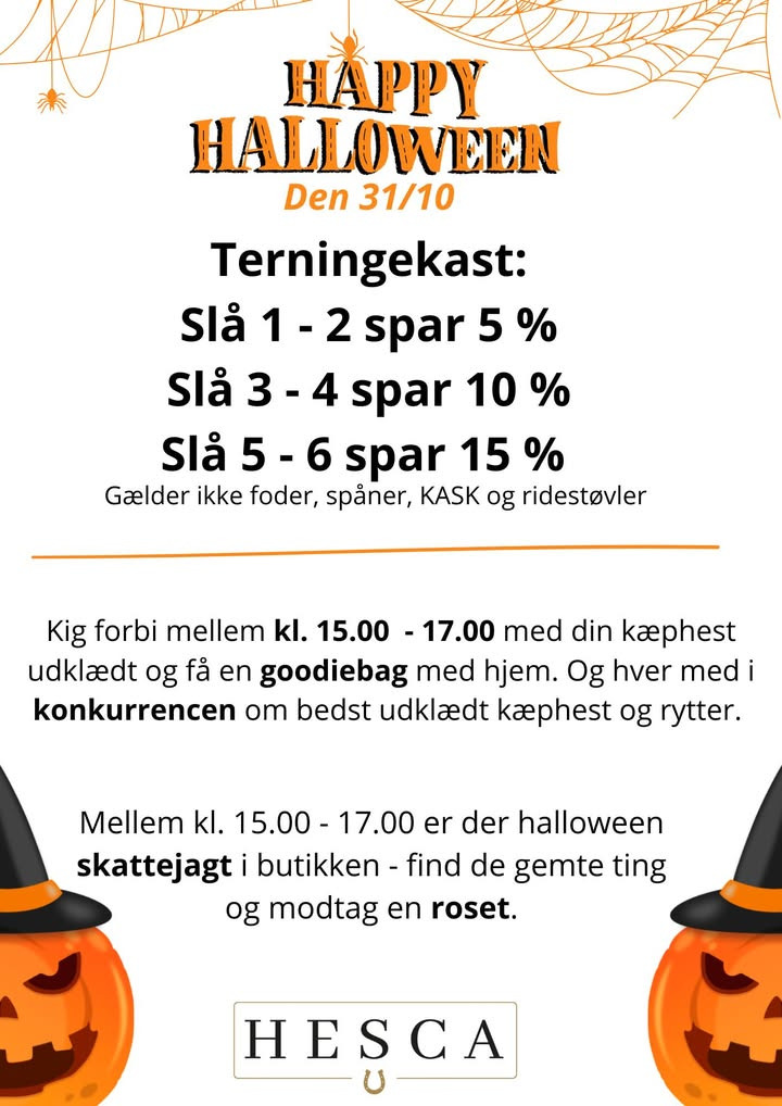 HESCA inviterer til Halloween-fejring denne fredag