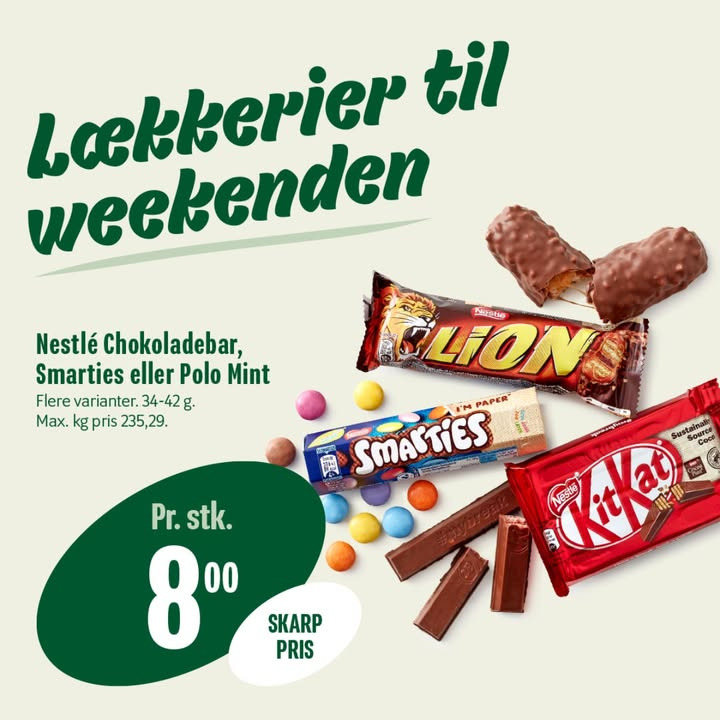 Min Købmand, Nim spørger om din favorit snack til bilturen