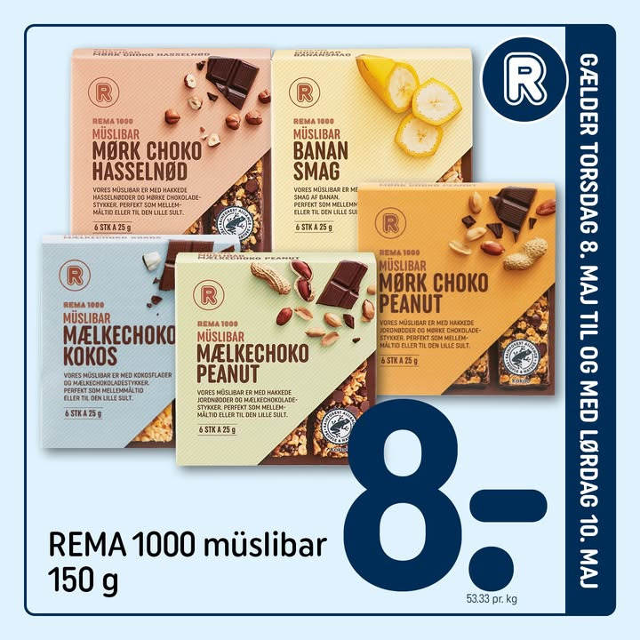 Rema 1000 Nykøbing Mors er klar til weekendens tilbud og Mors dag forkælelse