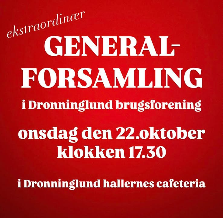 SuperBrugsen Dronninglund indkalder til ekstraordinær generalforsamling for fremtiden