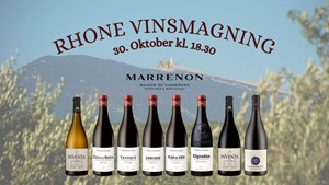 Vin- og tapas-aften hos Fredericia Vinhandel med Rhone vine fra Vinhuset Marrenon