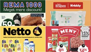 Änglamark vådservietter til kun 6 kr. og hel and til 59 kr. - se de lokale dagligvaretilbud