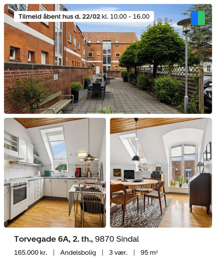 Nybolig Hjørring inviterer til åbent hus i andelslejlighed i Sindal