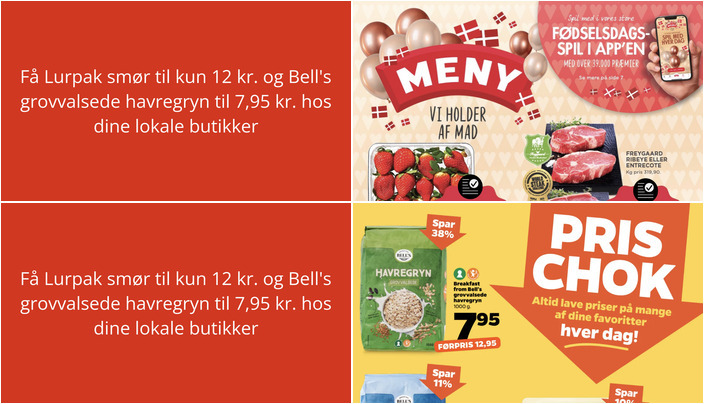 Få Lurpak smør til kun 12 kr. og Bell's grovvalsede havregryn til 7,95 kr. hos dine lokale butikker