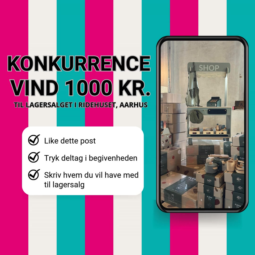 Lagersalg.com lancerer konkurrence med chance for at vinde 1.000 kr. gavekort til lagersalg i Aarhus