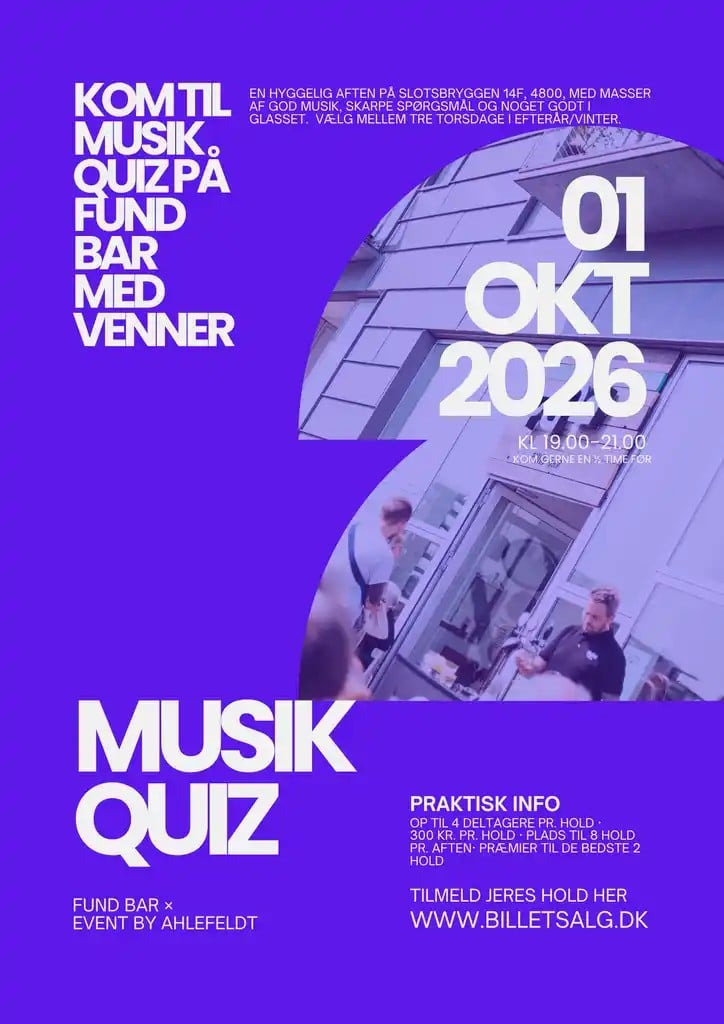 Musikquiz på FUND Bar: Test din viden og vind præmier