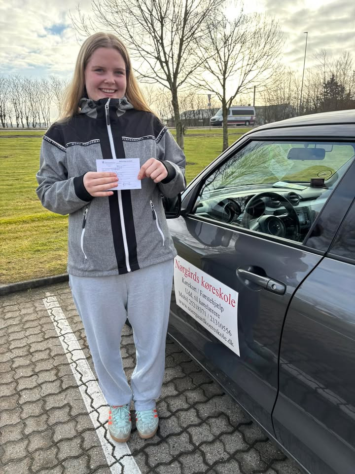Nørgaards Køreskole glæder sig over nyudklækket bilist fra Ingstrup