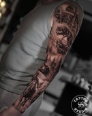 Tattoo Studio 96 præsenterer episk ærme af Amin med stærke symboler