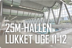 Herning Svømmehal annoncerer midlertidig lukning af 25m-hallen på grund af reparationer i uge 11 og 12