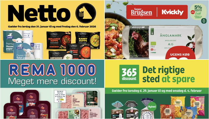 Gode tilbud på Kohberg brød til 10 kr. og dansk mørbrad af gris til 99 kr.