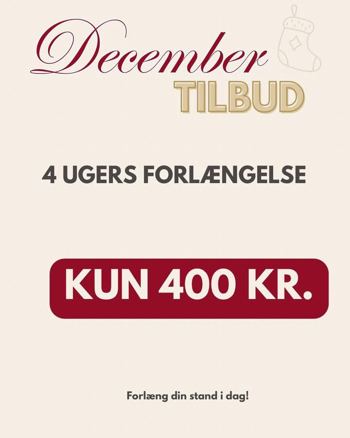2HandStore tilbyder gratis standleje i december