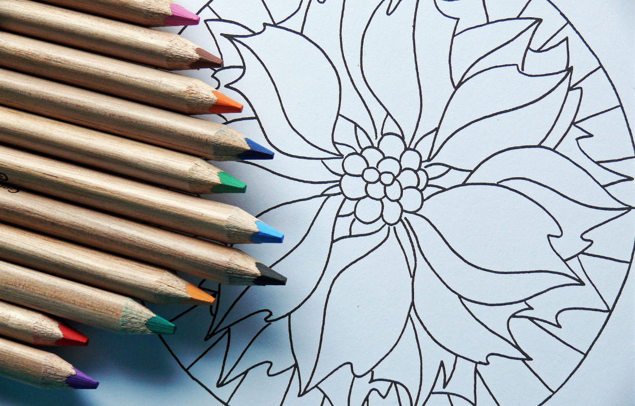 Mal smukke mandalaer på Hammel Bibliotek