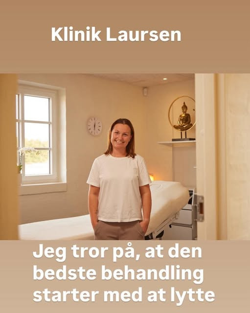 Klinik-Laursen præsenterer Mette bag klinikken