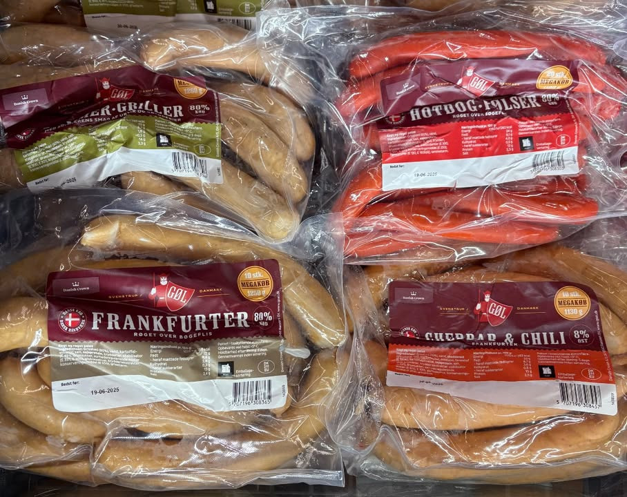 Meny Hobro tilbyder Gøl pølser til super skarp pris