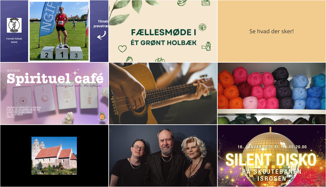 Musik, miljø og motion i Holbæk - Hvad sker der den kommende uge?