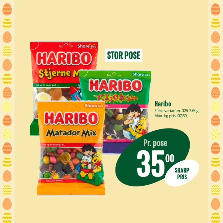 Min Købmand, Nim inviterer til weekendhygge med Haribo-slik