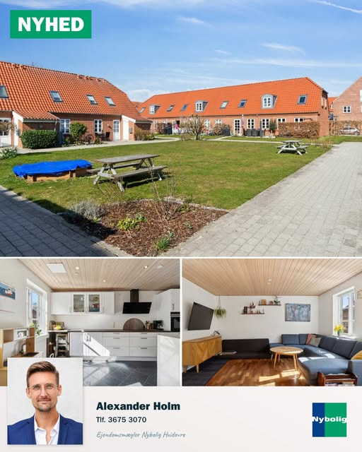 Rækkehus i Avedørelejren kombinerer klassisk arkitektur med moderne komfort