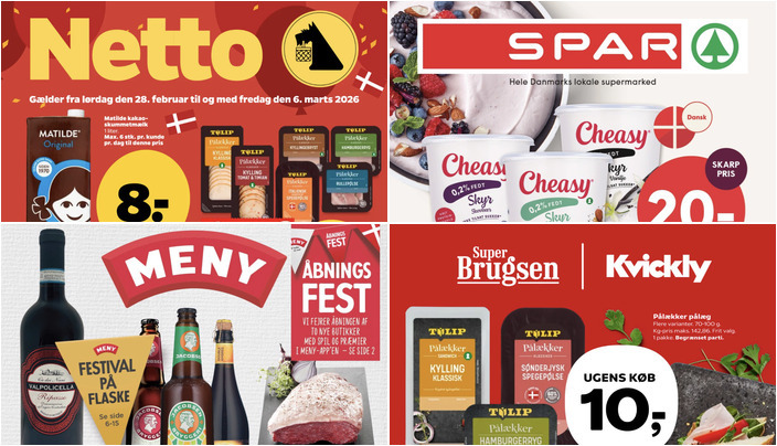 Flotte tilbud på mørbrad af dansk gris til 259 kr. og Lambi toiletpapir til 15 kr.