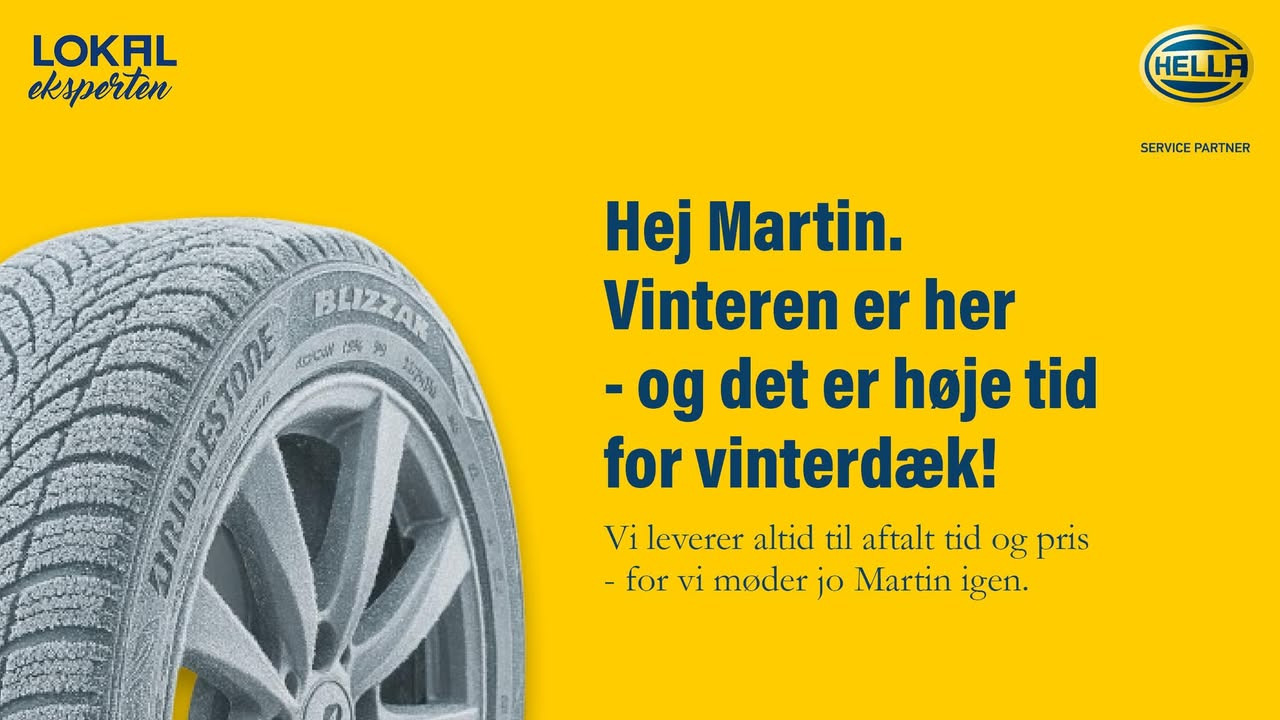 Autogården Løkken minder om vigtigheden af vinterdæk og tilbyder hjælp