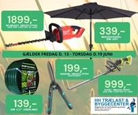 Sommertilbud fra HH Trælast & Byggecenter A/S: Spar stort på udvalgte varer indtil 18. juni
