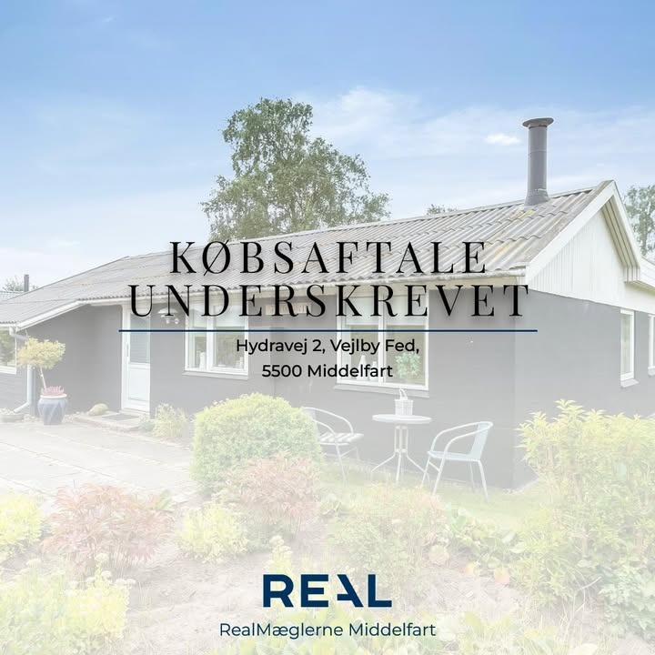 RealMæglerne Middelfart sikrer salg på Hydravej 2 i Vejlby Fed