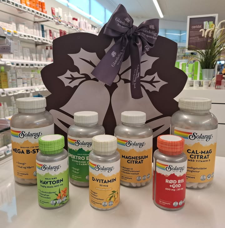 Herning Løve Apotek tilbyder 25% rabat på Solaray i adventskalenderen fredag