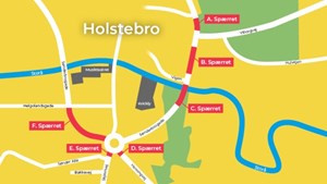 Renovering af gadelys i Holstebro midtby vil medføre midlertidige afspærringer