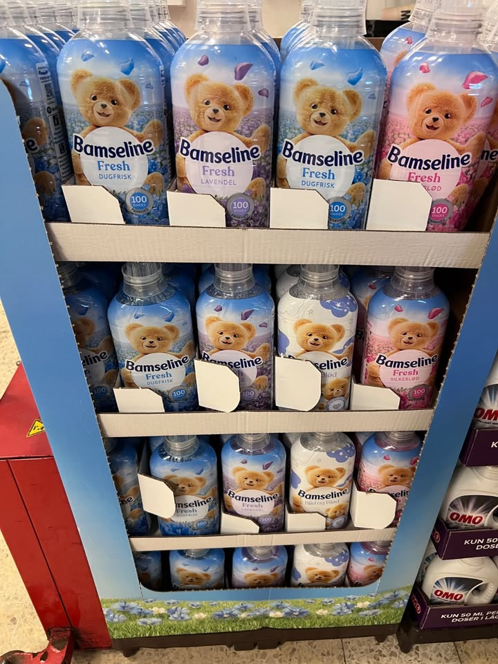 Meny Gl. Skagensvej tilbyder Bamseline skyllemiddel til nedsat pris