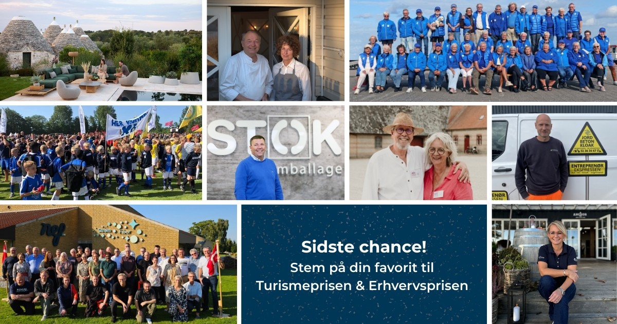 Erhverv og Turisme Kerteminde opfordrer til sidste stemmer på modtagere af turisme- og erhvervspriser 2025