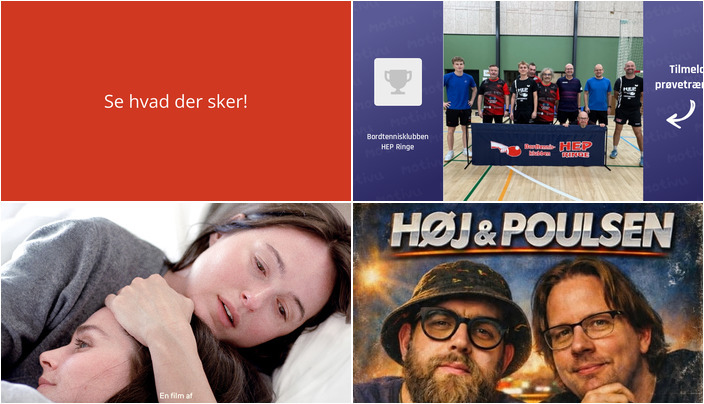 Få sved på panden eller nyd en filmoplevelse - se hvad der sker i Ringe den kommende uge