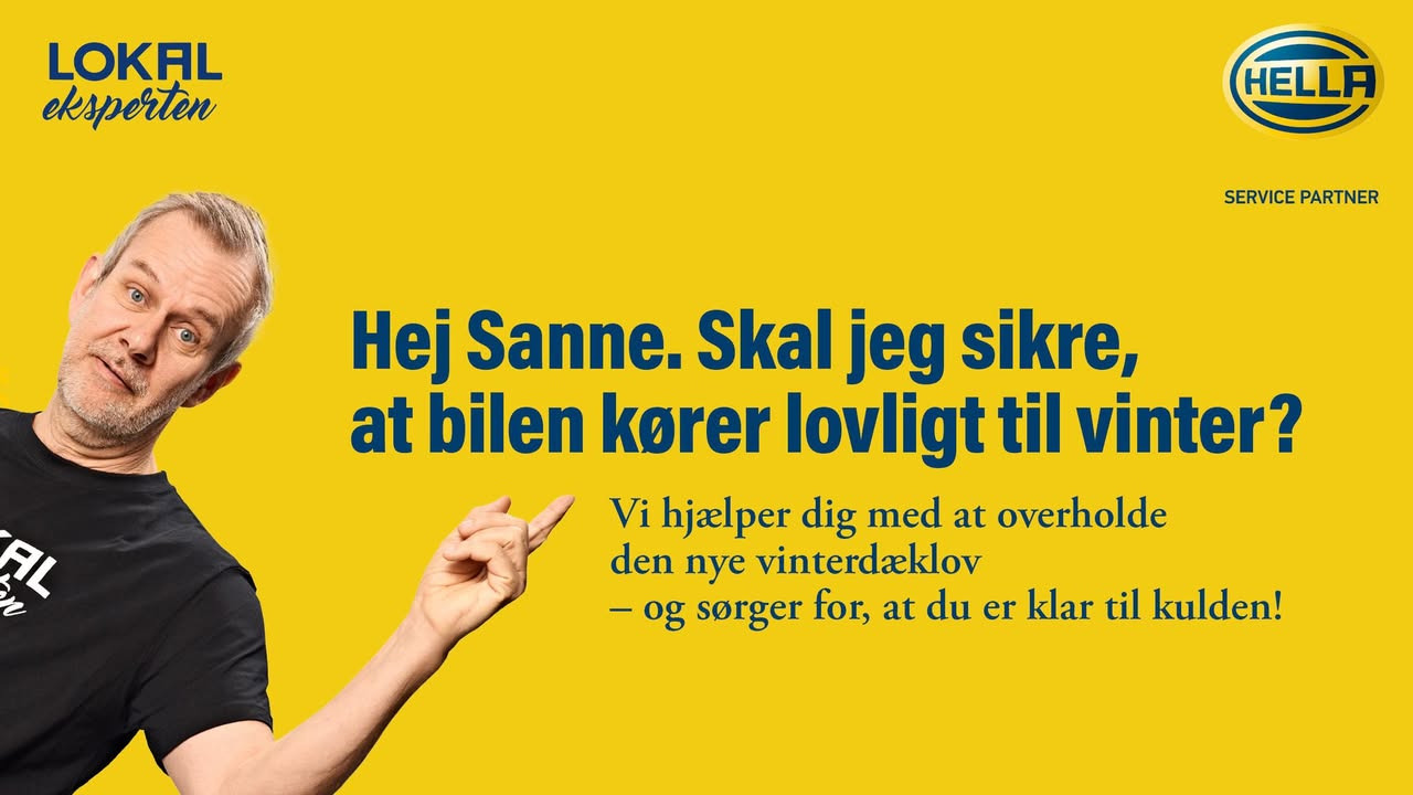 BC Auto v/Bo Mohr Christensen opfordrer til at skifte til vinterdæk efter ny lovændring