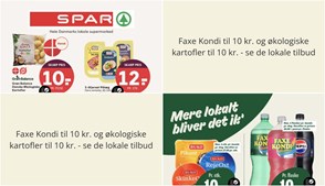 Faxe Kondi til 10 kr. og økologiske kartofler til 10 kr. - se de lokale tilbud