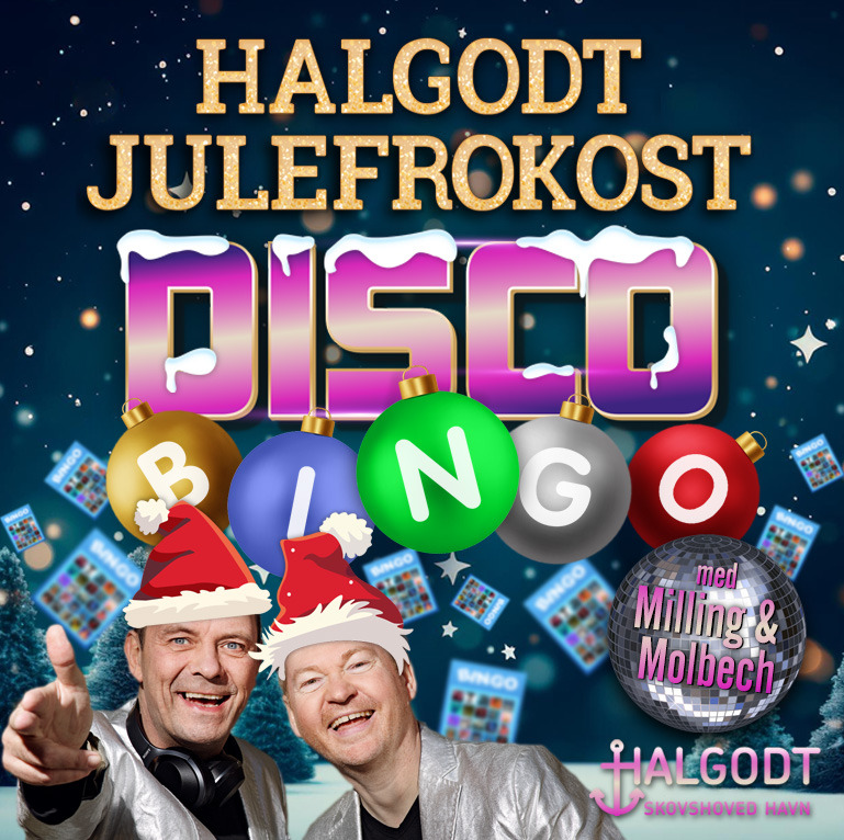 Festlig julefrokost med DiscoBingo på Halgodt
