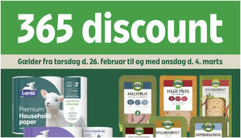 Den Grønne Slagter pålæg til kun 10 kr. og Lambi Premium toiletpapir for 15 kr. hos Coop365