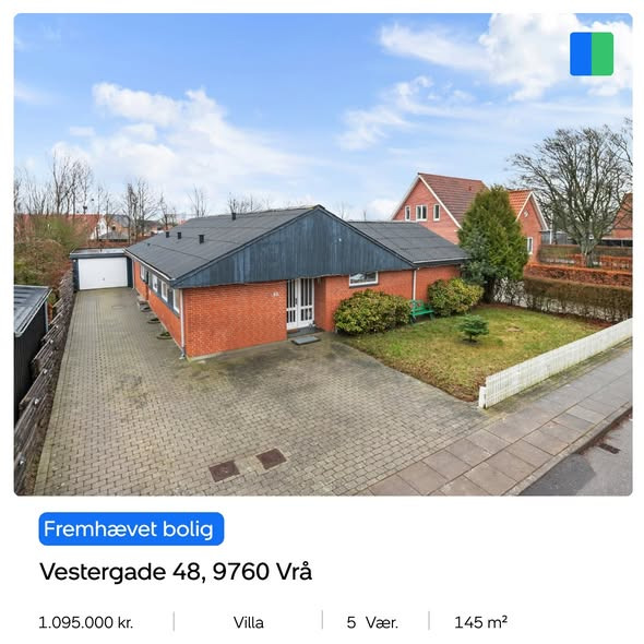 Nybolig Brønderslev & Vrå præsenterer velholdt villa på 145 m2 i Vrå