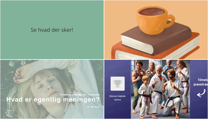 Ugens begivenheder i Åbyhøj: Højtlæsning, foredrag om familieliv og kampkunst