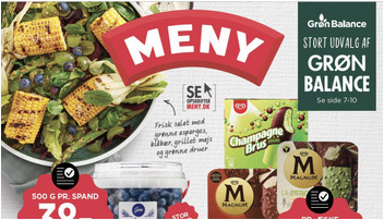 Gestus blåbær til 38 kr. og Magnum is til kun 25 kr. - se de gode tilbud i Meny
